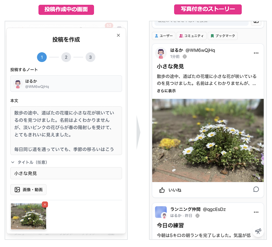 ストーリー掲載イメージ