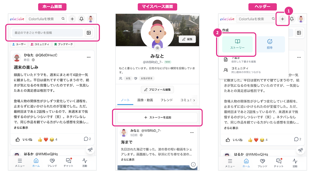 3つの投稿作成方法