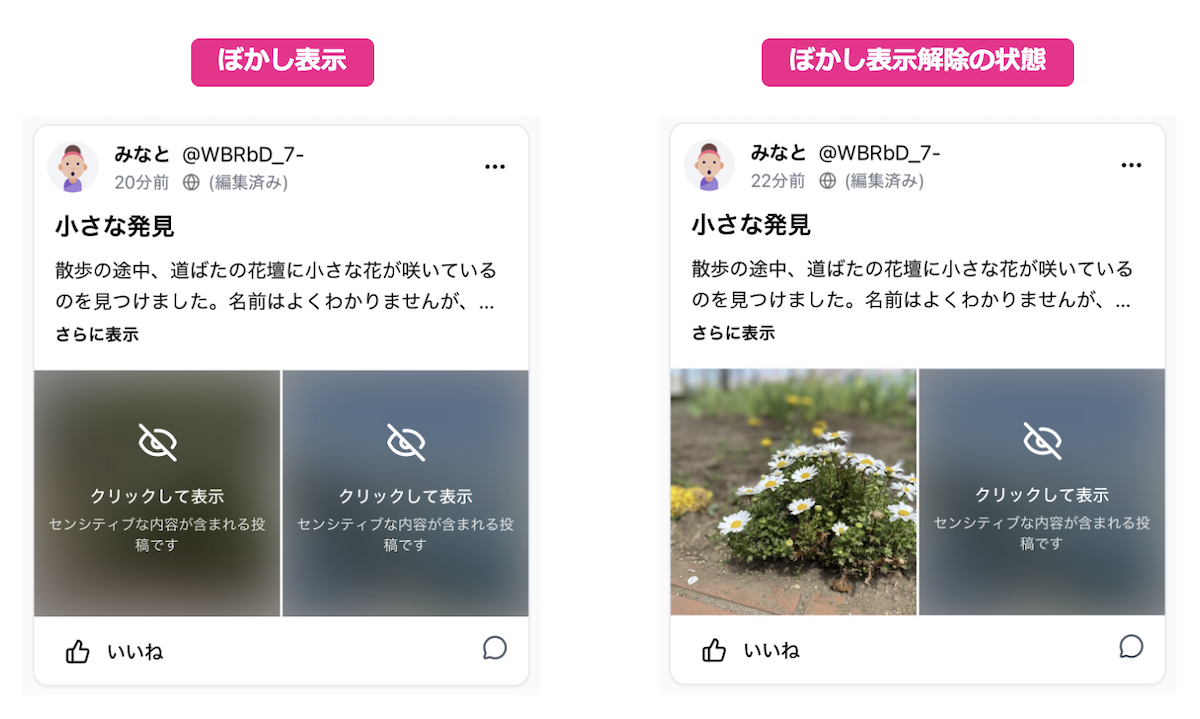 センシティブ投稿のイメージ